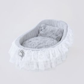 Crib Dog Bed Collection (Color Option: Sterling)