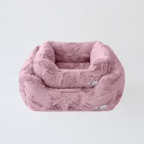 Cuddle Dog Bed Collection (Size: S, Color Option: Mauve)