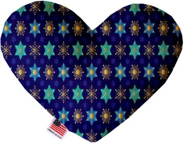 Star of David  and Snowflakes (Option: 6 inch Canvas Heart Dog Toy)