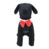 Red Satin Bow Tie with White Collar