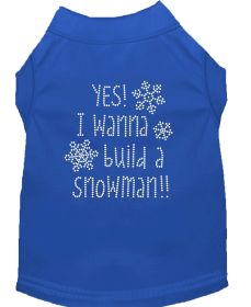 Yes! I want to build a Snowman Rhinestone Dog Shirt (Option: BlueXS)