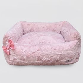 Dolce Vita Dog Bed Collection (Color Option: Rosewater, Bow Option: Bow)