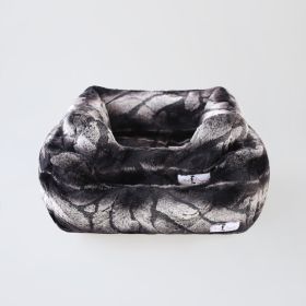 Deluxe Dog Bed Collection (Size: S, Color Option: Chinchilla)