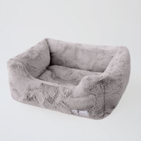 Luxe Dog Bed Collection (Size: L, Color Option: Taupe)