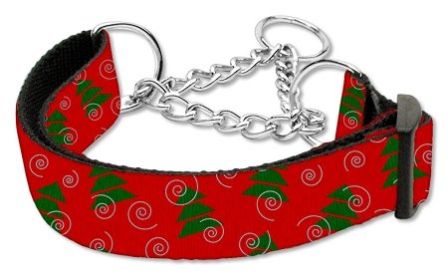 Christmas Tree Nylon Ribbon Collar Martingale (Option: Medium)