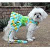 Pineapple Luau Dog Dress / Dog Harness with Matching Leash