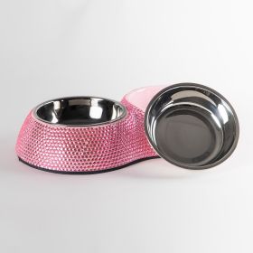 Crystal Dining Bowls (Color Option: Pink Crystal)