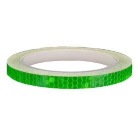 Adhesive Reflective Warning Sticker Night Reflection Tape Roll for Car Bike Moto (Color: Green)