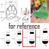 4 Pcs Cute Puppy Cat Socks Knitted Pet Socks Dog Paw Protection Poodle Teddy Socks