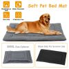 Dog Bed Mat Comfortable Fleece Pet Dog Crate Carpet Reversible Pad Joint Relief