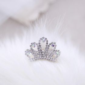 Tiara Barrette (Color Option: Silver)