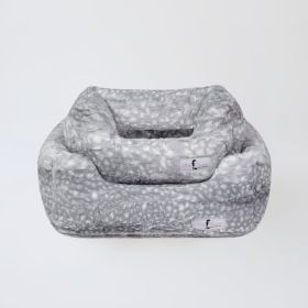 Cashmere Dog Bed Collection (Size: S, Color Option: Silver Fawn)