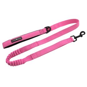 Soft Pull Traffic Dog Leash (Size: One Size, Color: Candy Pink)