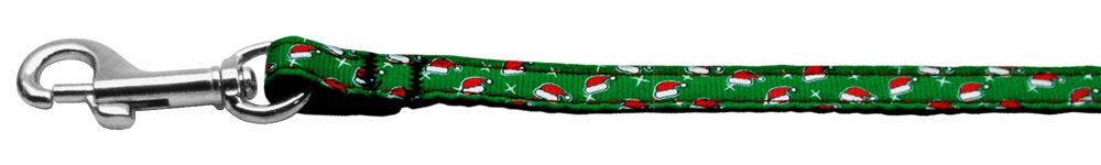 Santa Hat Nylon and Ribbon Collars (Option: 3/8'' wide x 4' Leash)